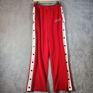 Lazy Sunday Chicago Pants - Snap/Tear Away - Woman's Size M - Red/White - NWT
